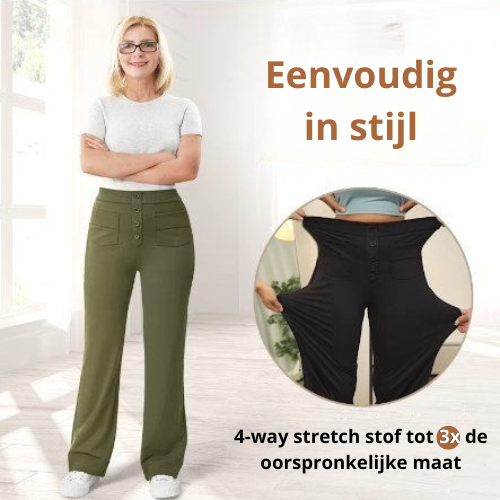 ComfortStretch™ | Casual High Waist Stretch Broek