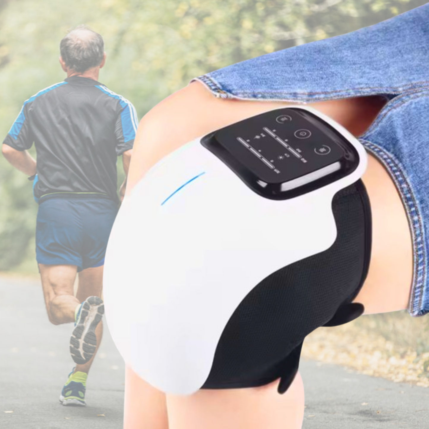 KneeNova™ – Knie-Massager met Roodlichttherapie voor Verlichting en Herstel