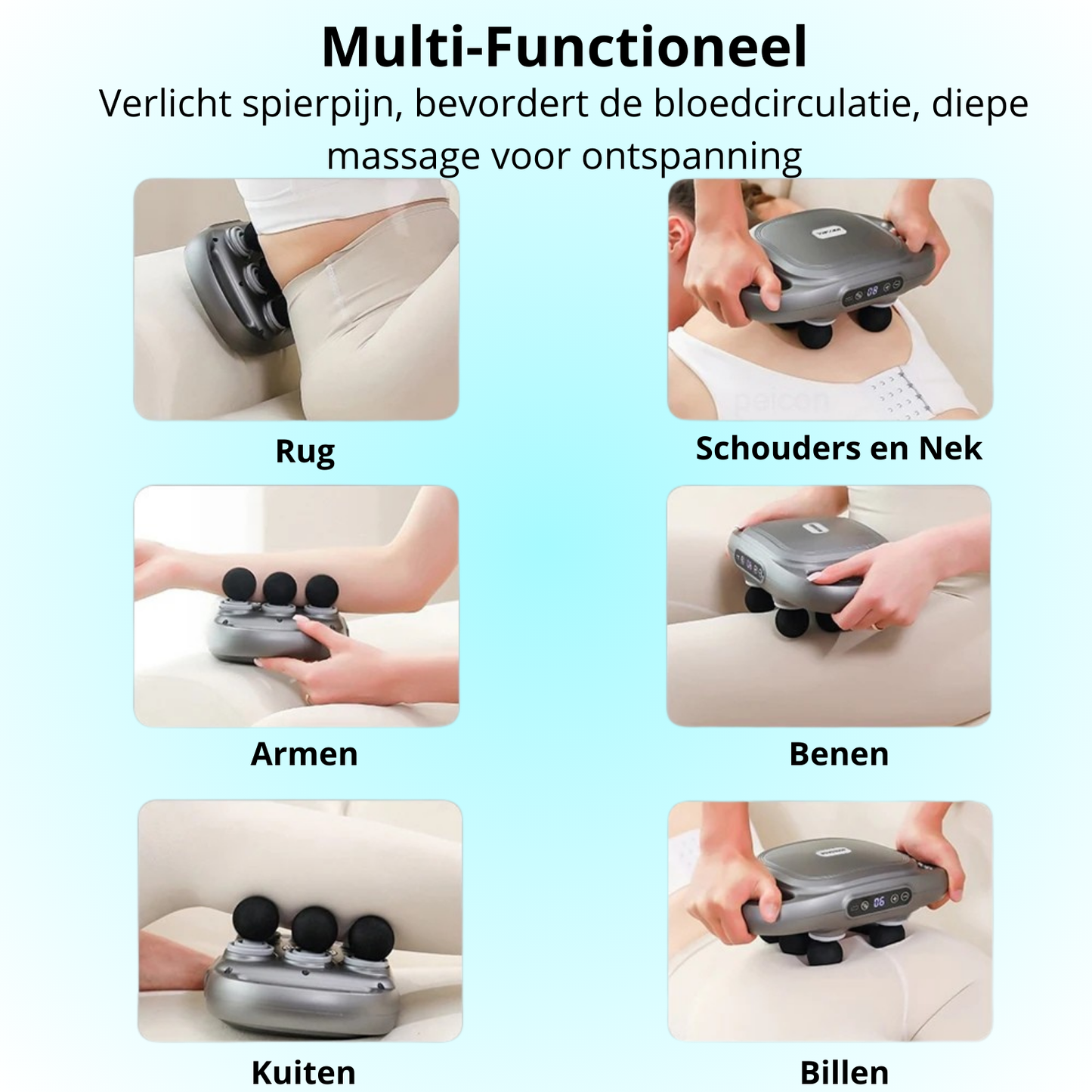 VibroMax Pro™ | 6-Hoofdige Massagepistool