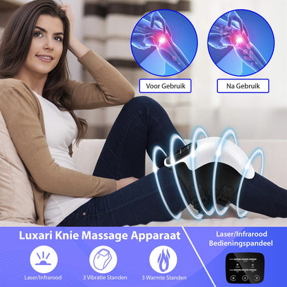 Luxari - Knie Massage Pro - Infrarood massage - Warmte - Verstelbaar - Aanbevolen door fysio´s