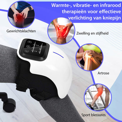 Luxari - Knie Massage Pro - Infrarood massage - Warmte - Verstelbaar - Aanbevolen door fysio´s