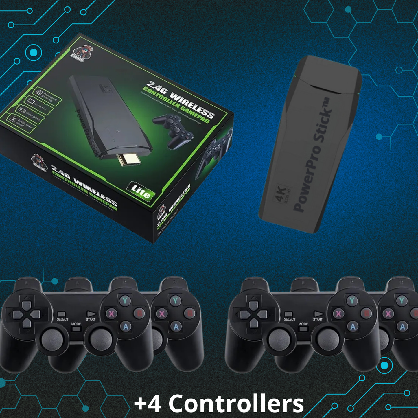 PowerPro Stick™ | Beleef Nostalgie met de Beste 15.000 Klassieke Spellentjes