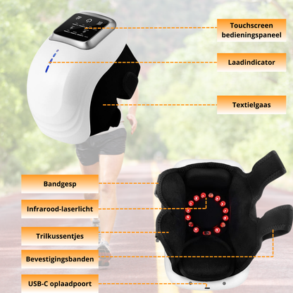 KneeNova™ – Knie-Massager met Roodlichttherapie voor Verlichting en Herstel