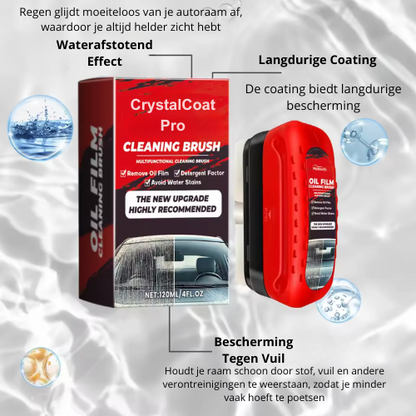 CrystalCoat Pro | Glascoating Met Borstel Voor Autoruiten Bescherming