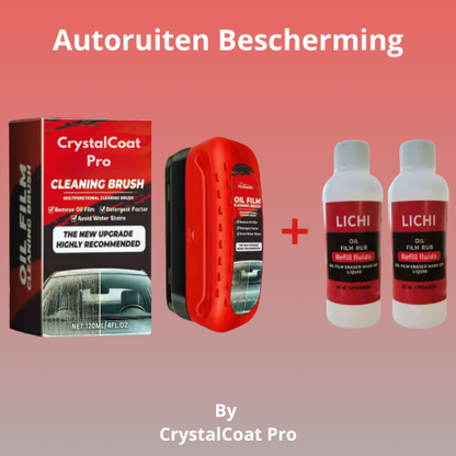 CrystalCoat Pro | Glascoating Met Borstel Voor Autoruiten Bescherming