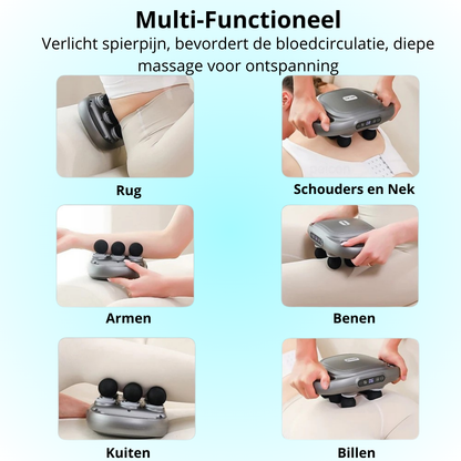 VibroMax Pro™ | 6-Hoofdige Massagepistool